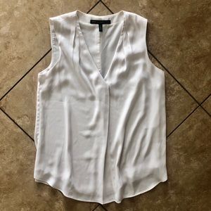 White House Black Market White Shell Top
